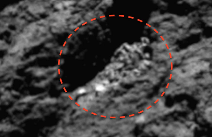 Resultado de imagem para rosetta em cometa 67p