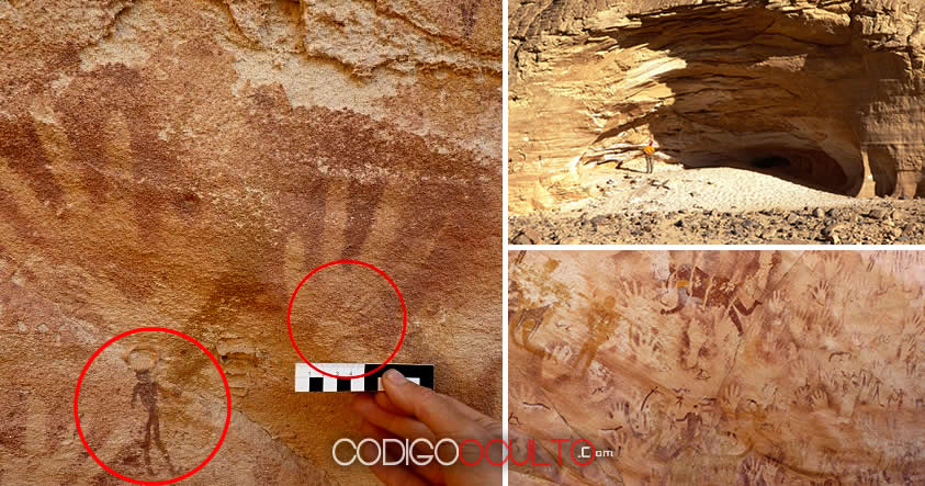 Huellas no humanas de 8.000 años en una cueva de Egipto