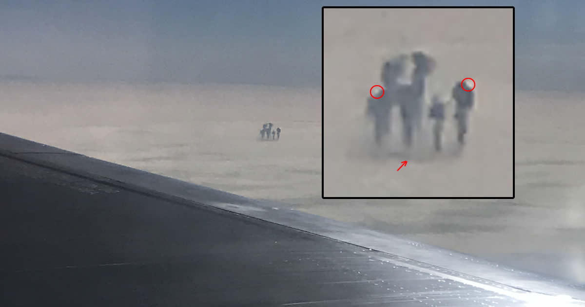 Resultado de imagen para Pasajero de avión fotografía extrañas figuras sobre las nubes