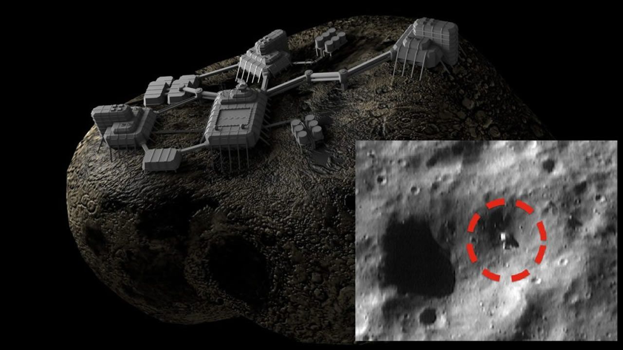 ¿Qué es este objeto en el Asteroide Eros?
