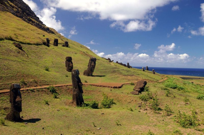 Estatuas Moai de la Isla de Pascua