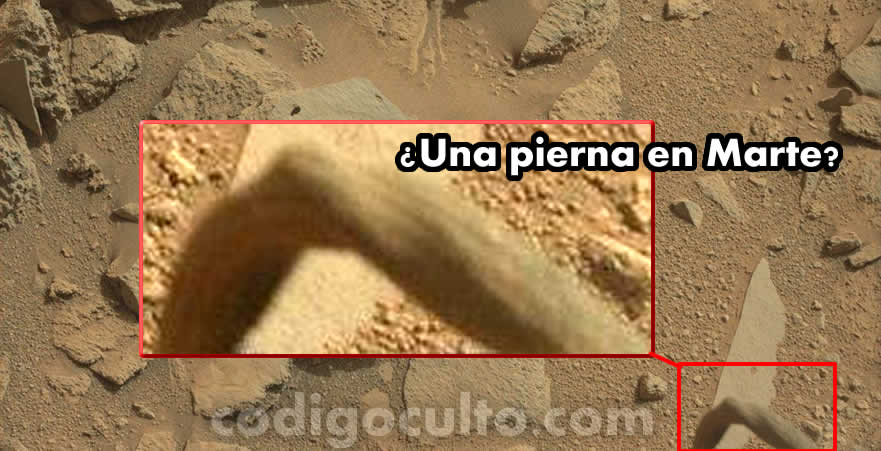 ¿Qué es esto? Curiosity capta un objeto similar a una “pierna” en Marte