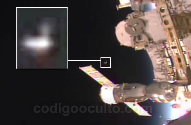 Un OVNI es grabado muy cerca de la Estación Espacial Internacional