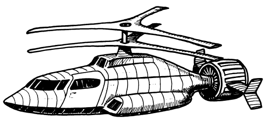 Teledyne Ryan Aeronautical's XH-75D Shark antigravity helicopter