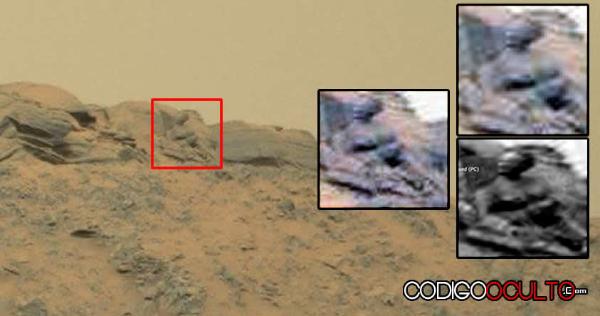 ¿Es esto una estatua de un dios en Marte? Fotografía de NASA lo confirma