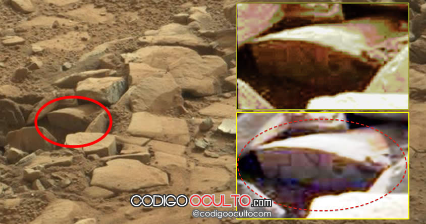Jeroglíficos encontrados en una roca de Marte ¿Una antigua civilización?