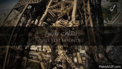 ISIS: Torre Eiffel derrumbándose