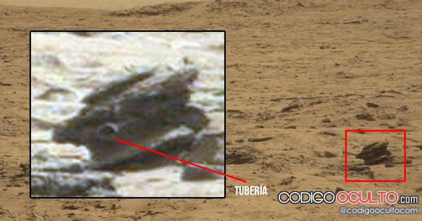 Curiosity capta un “objeto artificial” o artefacto en Marte