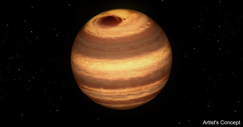 Telescopios de NASA detectan tormenta similar a la de Júpiter en una pequeña estrella