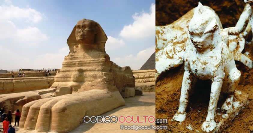 Una rara esfinge de mármol encontrada revela las conexiones entre Egipto y China antiguas
