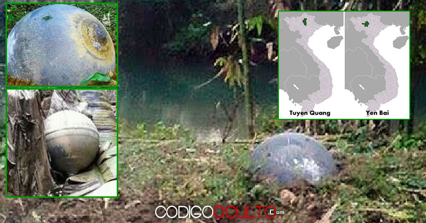 Dos extrañas esferas metálicas impactan en localidades de Vietnam