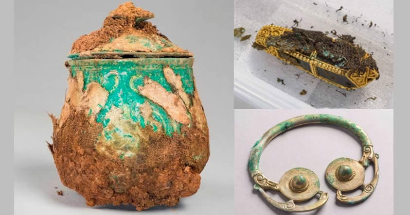 Nuevas imágenes del valioso tesoro vikingo encontrado en Escocia