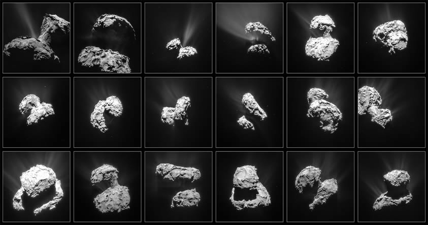 Astrónomos: «El cometa Chury (Rosetta) ha estado cambiando de color»