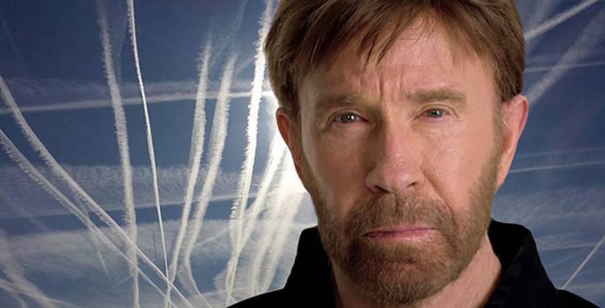 Chuck Norris llama «criminales de los cielos» a quienes fomentan los Chemtrails y la Geoingeniería
