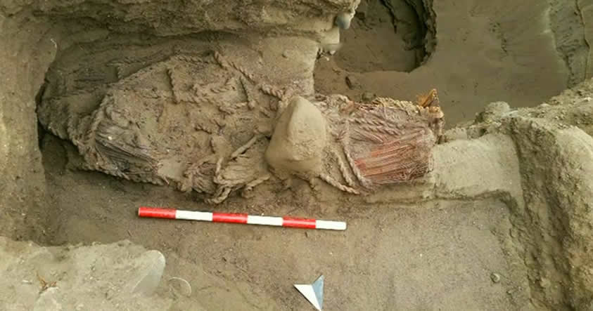 Momia de mujer de hace 4.500 años en Caral revela igualdad de genero entre sus pobladores