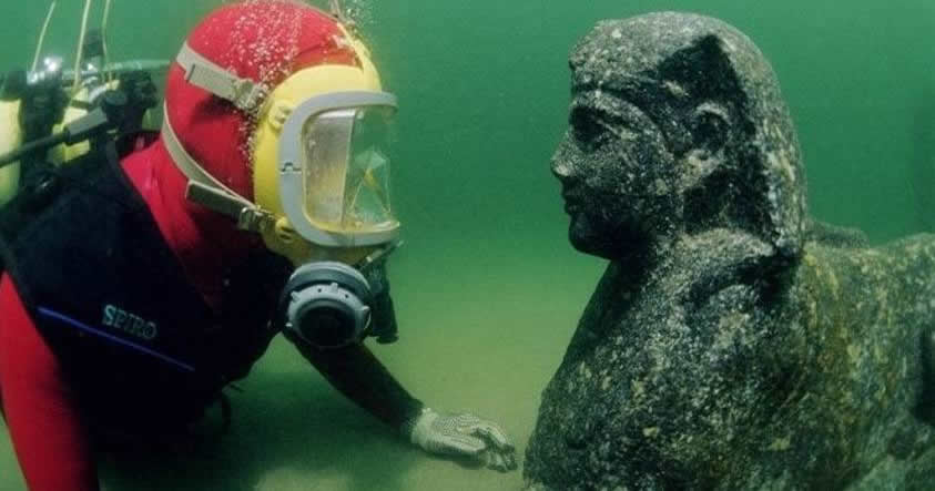 La «Atlántida» egipcia que emerge de las aguas del río Nilo