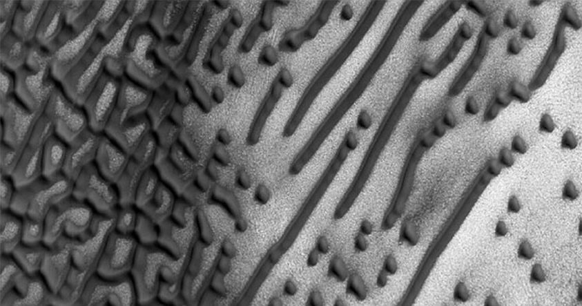 ¿Un código Morse en Marte? Imágenes de NASA revelan extraños patrones en su superficie