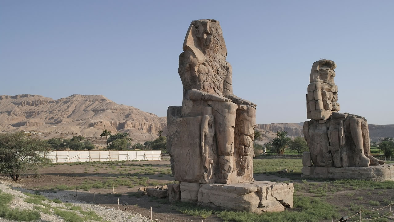 Los Colosos de Memnón: Las más imponentes estatuas egipcias aún en pie