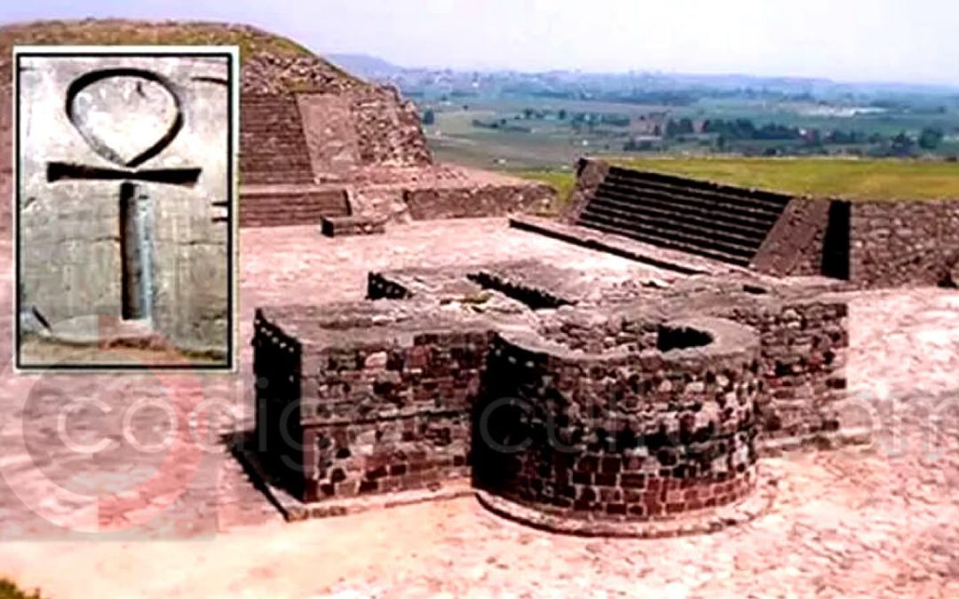 ¿Qué hace el símbolo egipcio Ankh en un antiguo sitio Azteca en México?