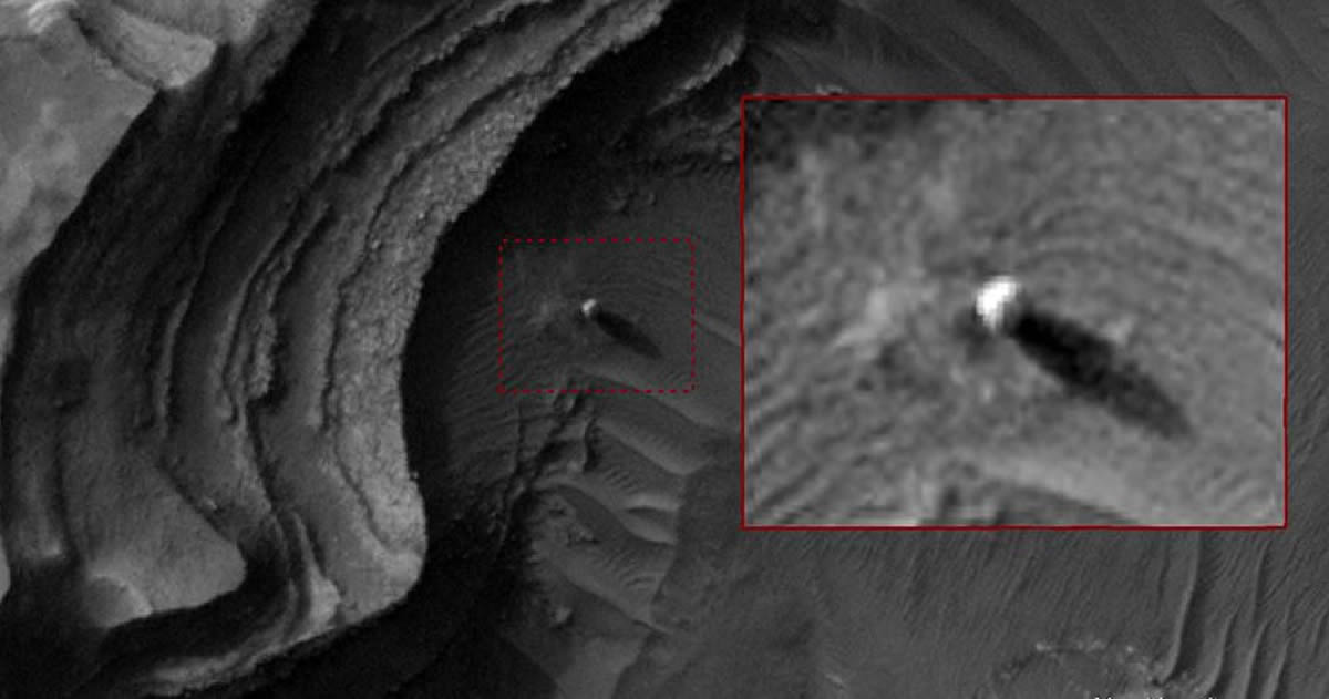 Una gigantesca «esfera brillante» fue fotografiada por satélite de la NASA en Marte