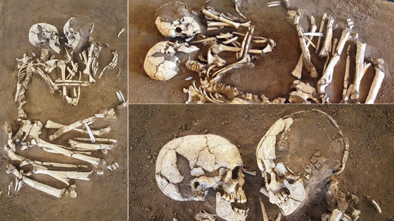 Los «Amantes de Valdaro» Dos esqueletos abrazados durante 6.000 años