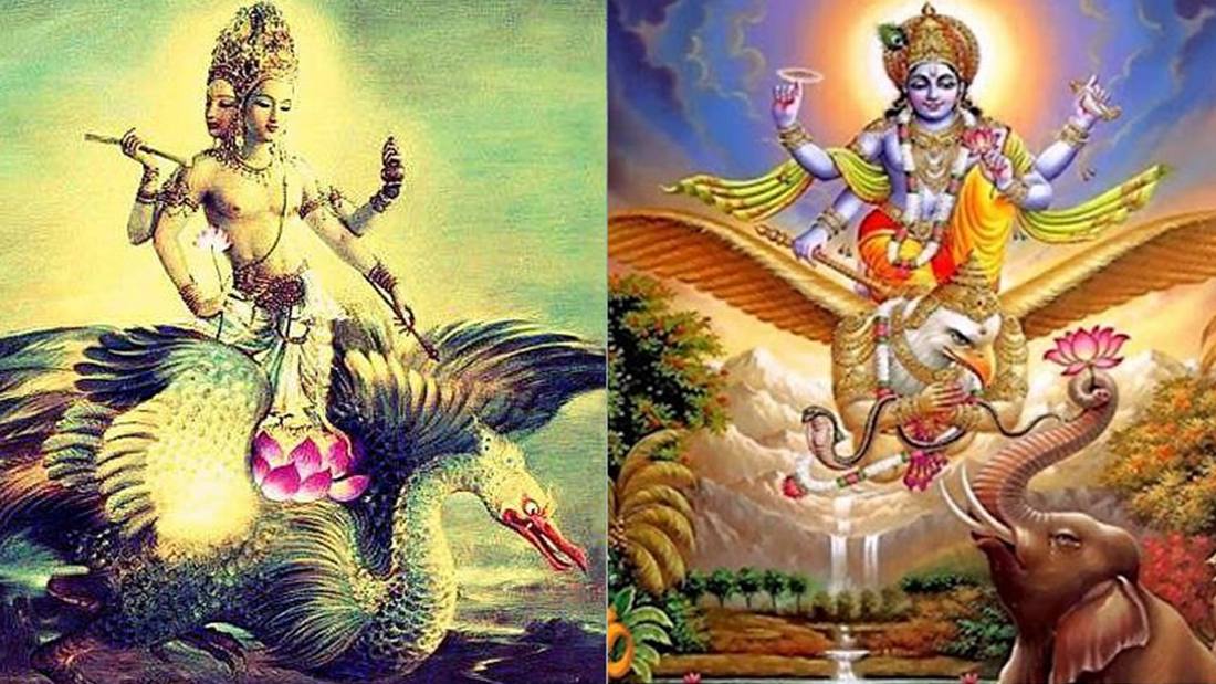 Vahanas: Vehículos animales sagrados de los dioses hindúes; y su diferencia con los Vimanas