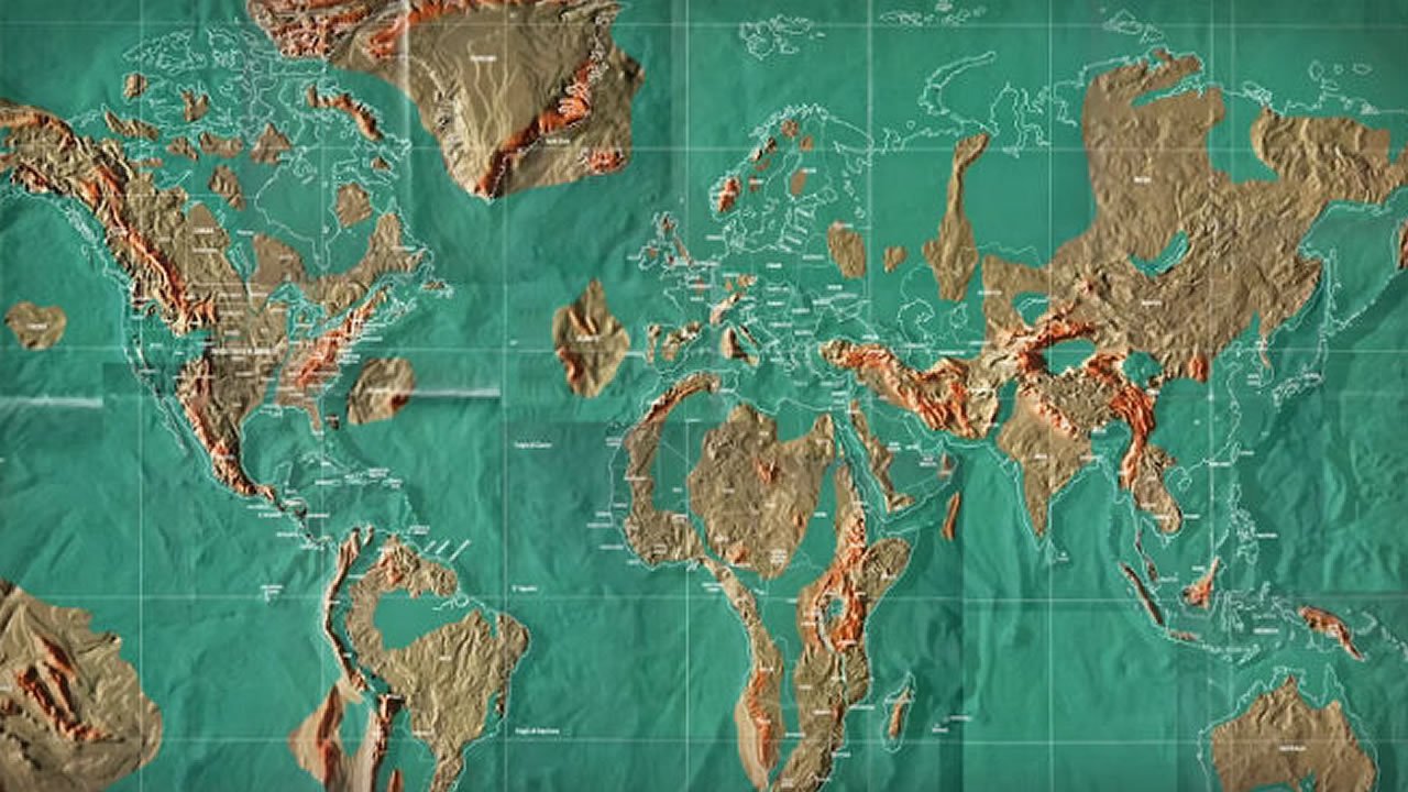 De esta manera podría ser el mapa del mundo luego del apocalipsis