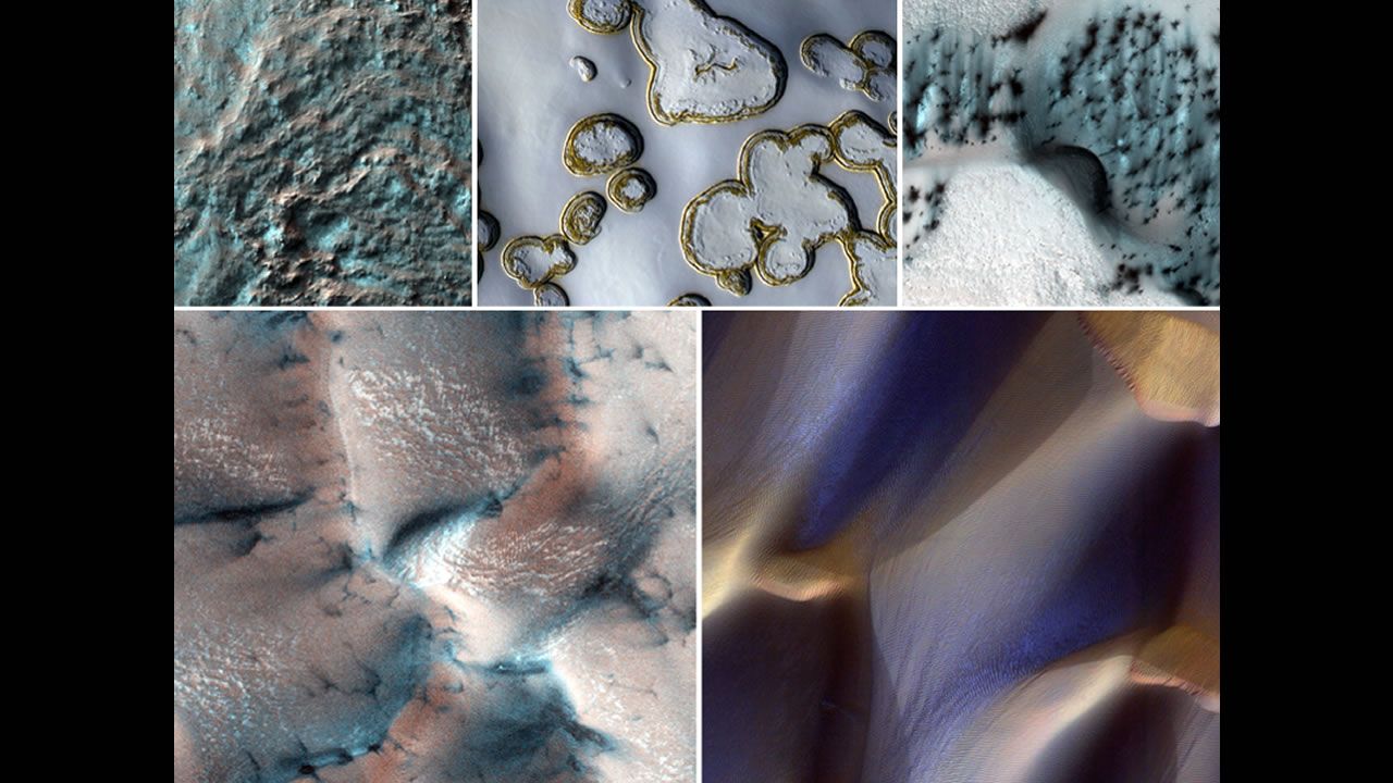 Marte se cubre de nieve en espectaculares fotos de NASA