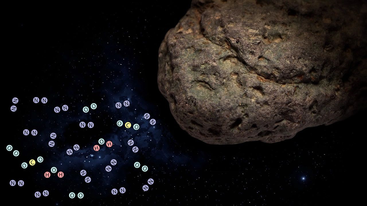 Encuentran agua y compuestos orgánicos dentro de meteorito que impactó la Tierra