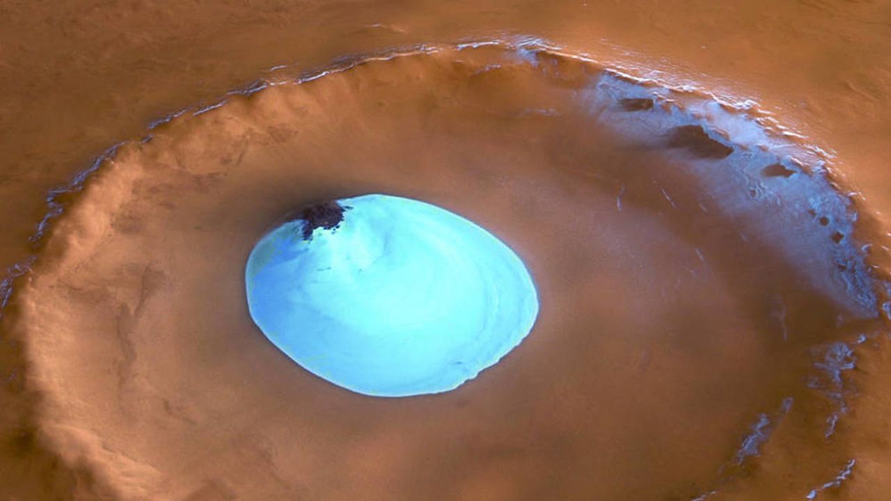 Marte oculta columnas de hielo de más de 90 metros de espesor