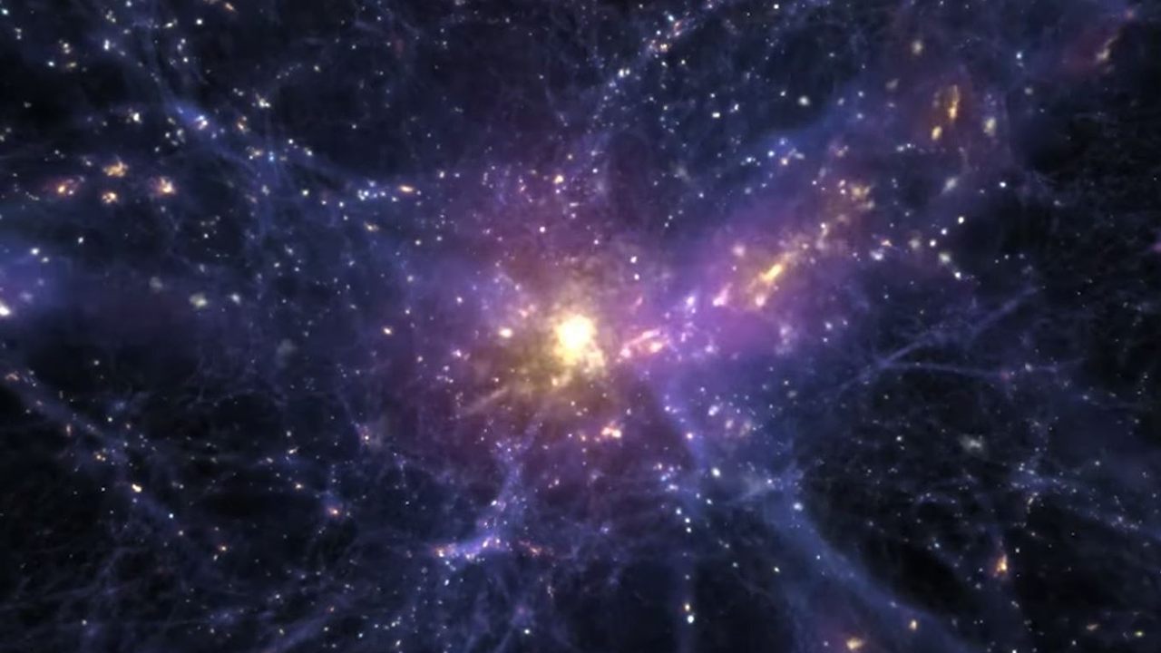 Resultado de imagen de Encuentran una antigua galaxia rica en materia oscura
