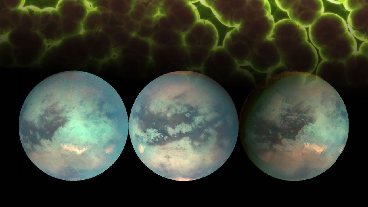 Cristales en Luna Titán podrían ser alimento para microbios extraterrestres
