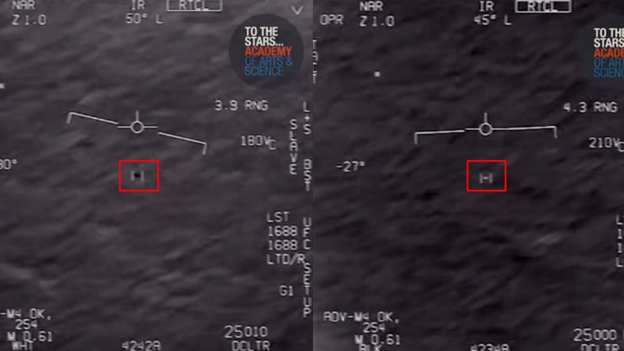 Captura de vídeo del OVNI grabado por un avión de la Marina de EE.UU.