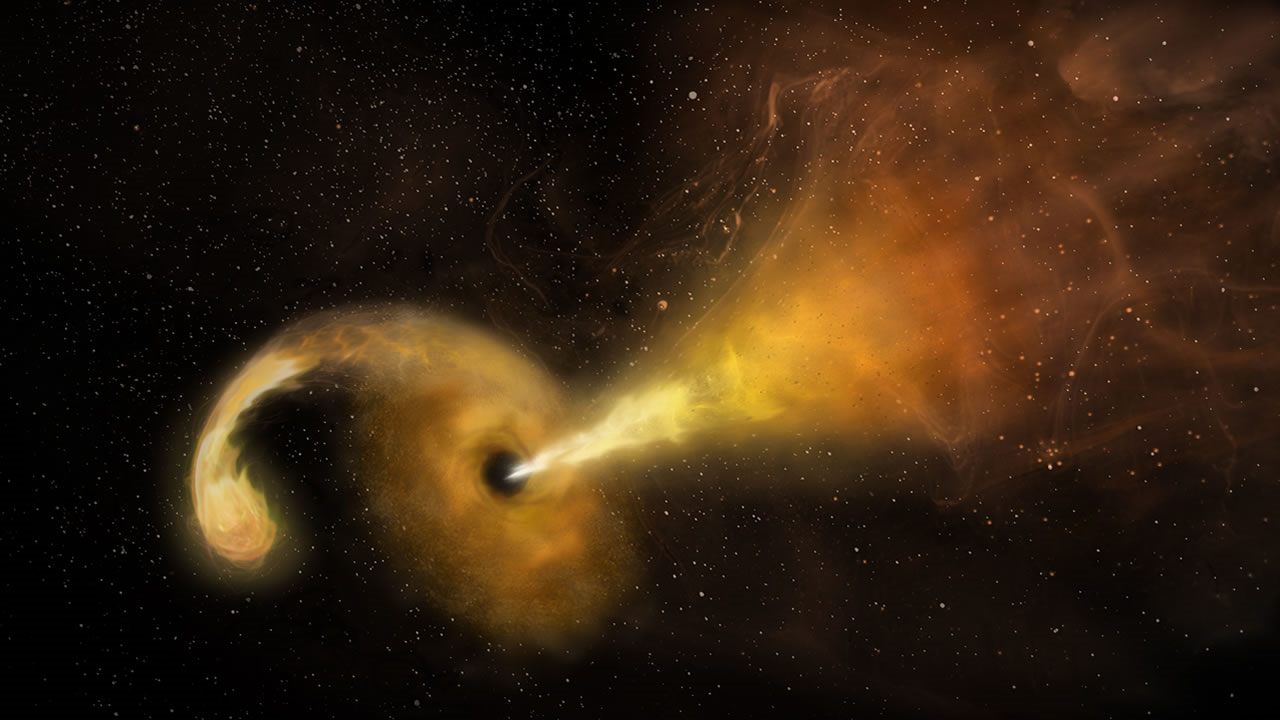 Capturan el momento en que una estrella es destrozada por un agujero negro