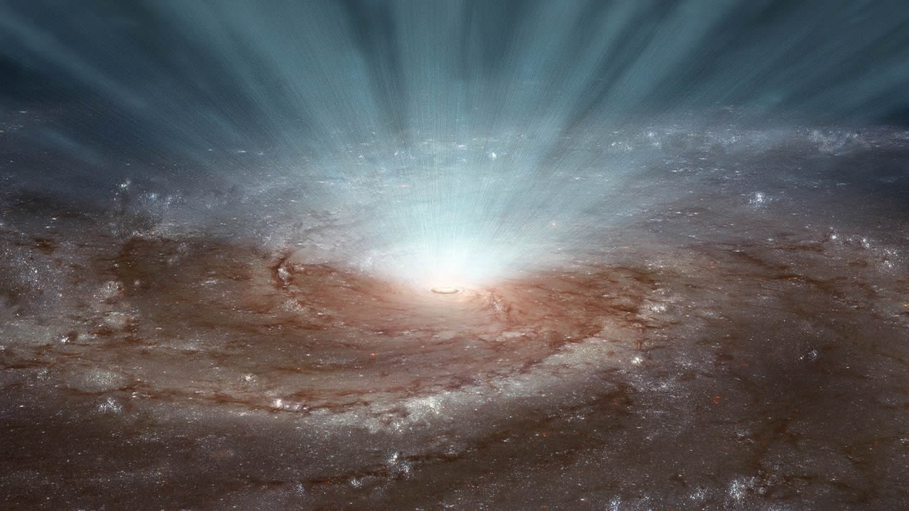 Hallan un agujero negro supermasivo en el centro de una galaxia pequeña