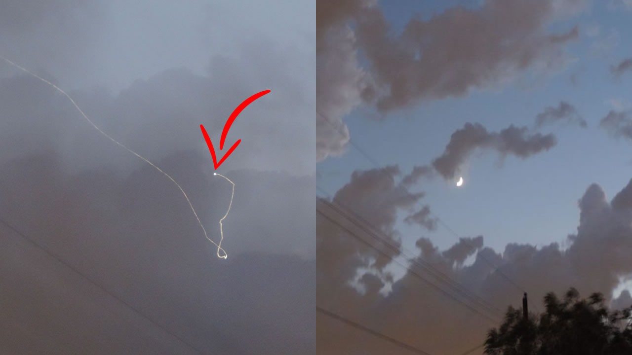 ¿Qué causó este rastro en las nubes sobre Mesa, Arizona?