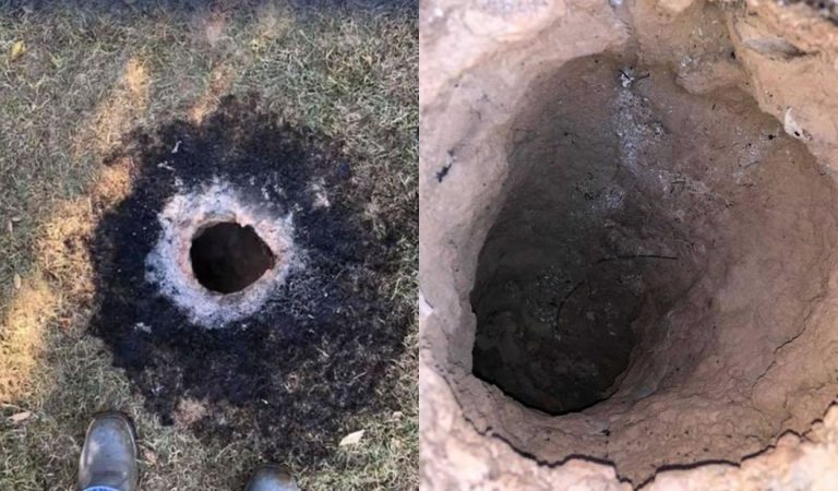 Aparece un misterioso agujero en llamas en Arkansas Aparece un misterioso agujero en llamas en Arkansas