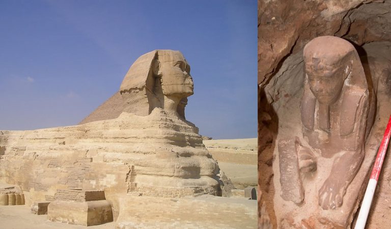 Arqueólogos hallan una nueva Esfinge en Egipto Arqueólogos hallan una nueva Esfinge en Egipto