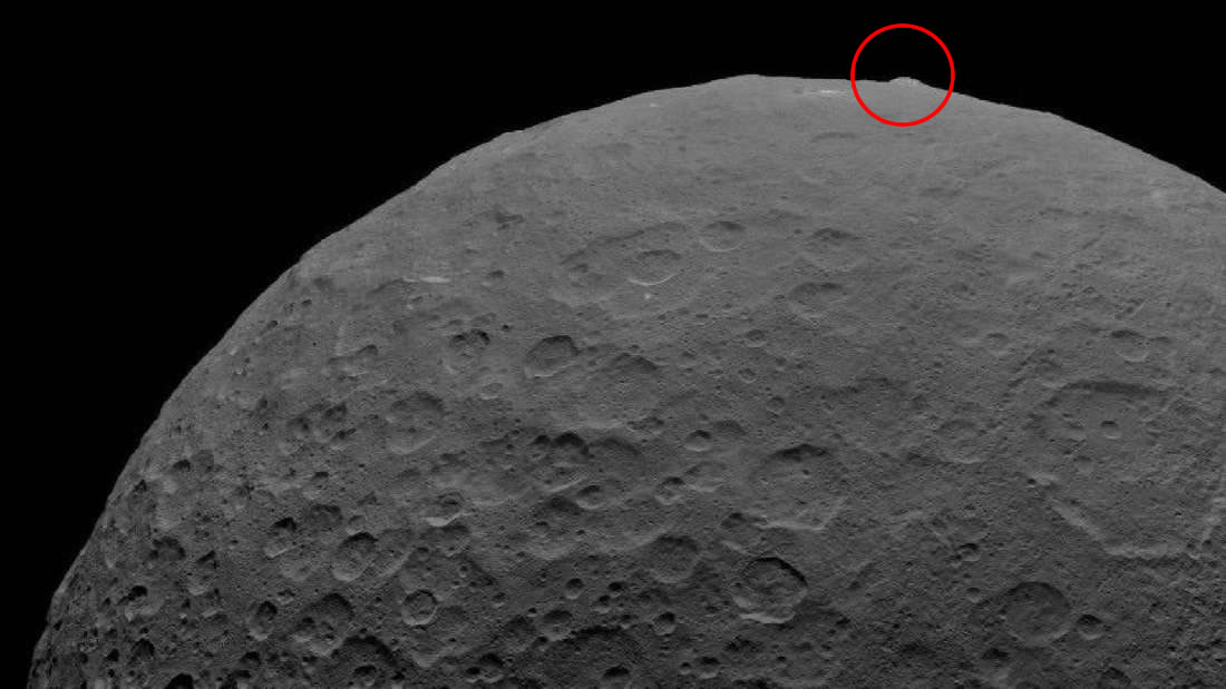 Ceres tiene muchos más volcanes de hielo de los que se creía