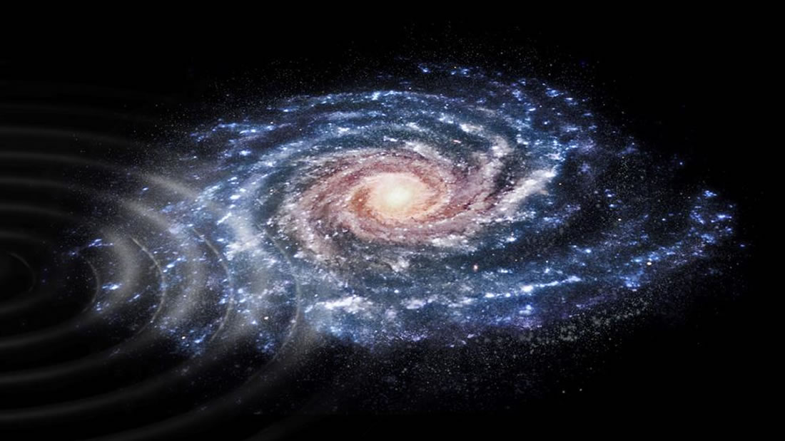 Colisión con otra galaxia causó que las estrellas de la Vía Láctea se muevan como ondas en un estanque