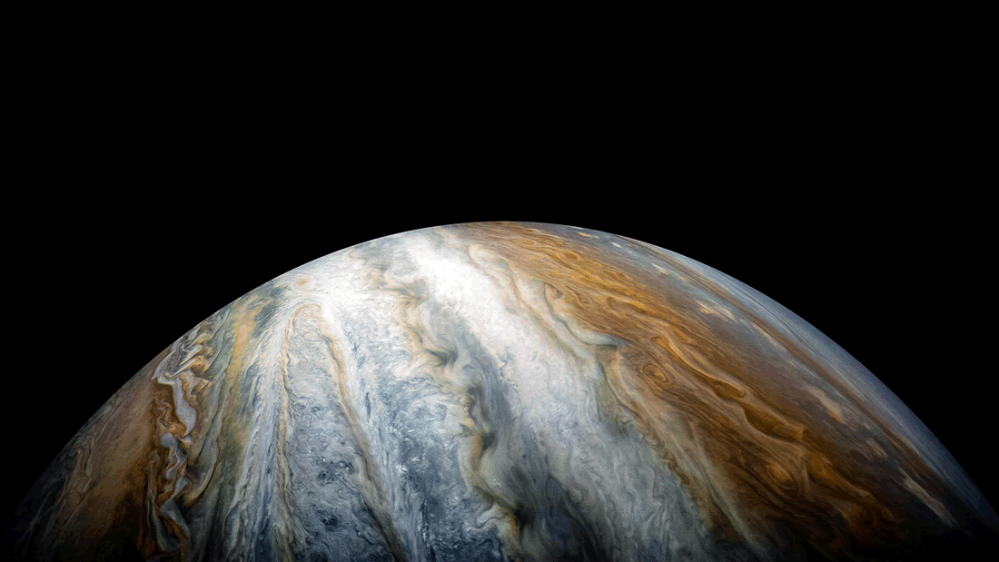 Misión Juno captura una «barcaza marrón» en Júpiter