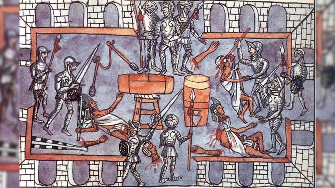 Tóxcatl, Matanza del Templo Mayor: espeluznante testimonio de escribas aztecas