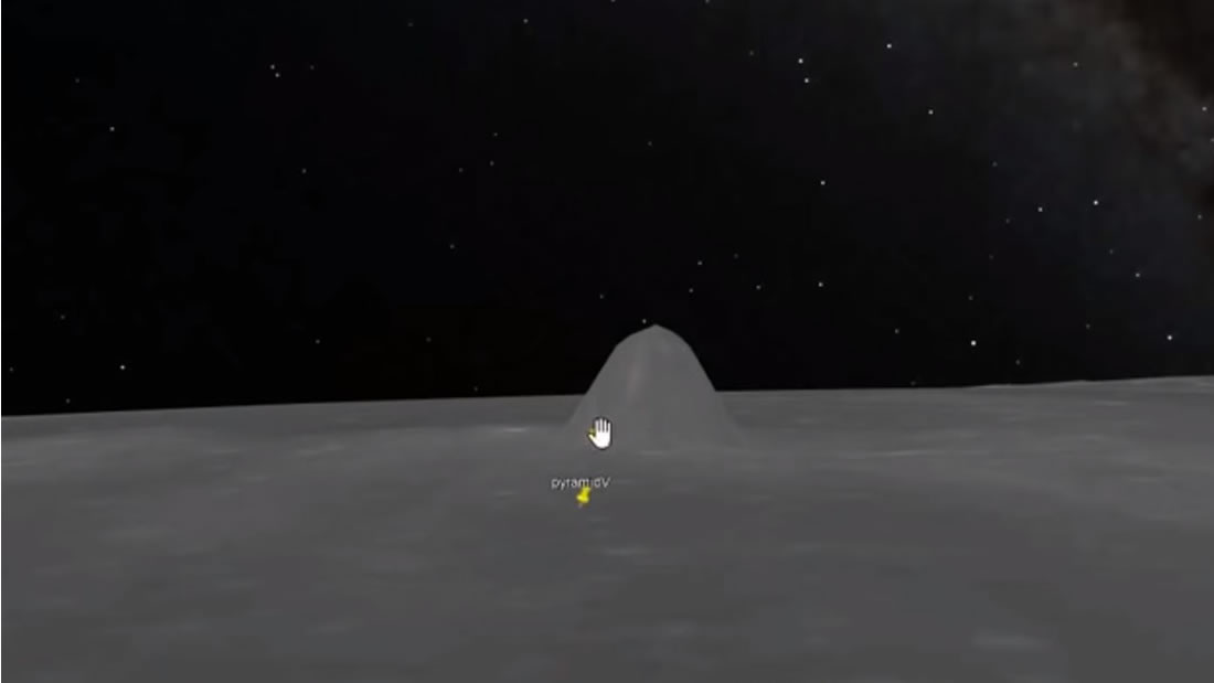 Una extraña «estructura piramidal» en la Luna es revelada en Google Moon