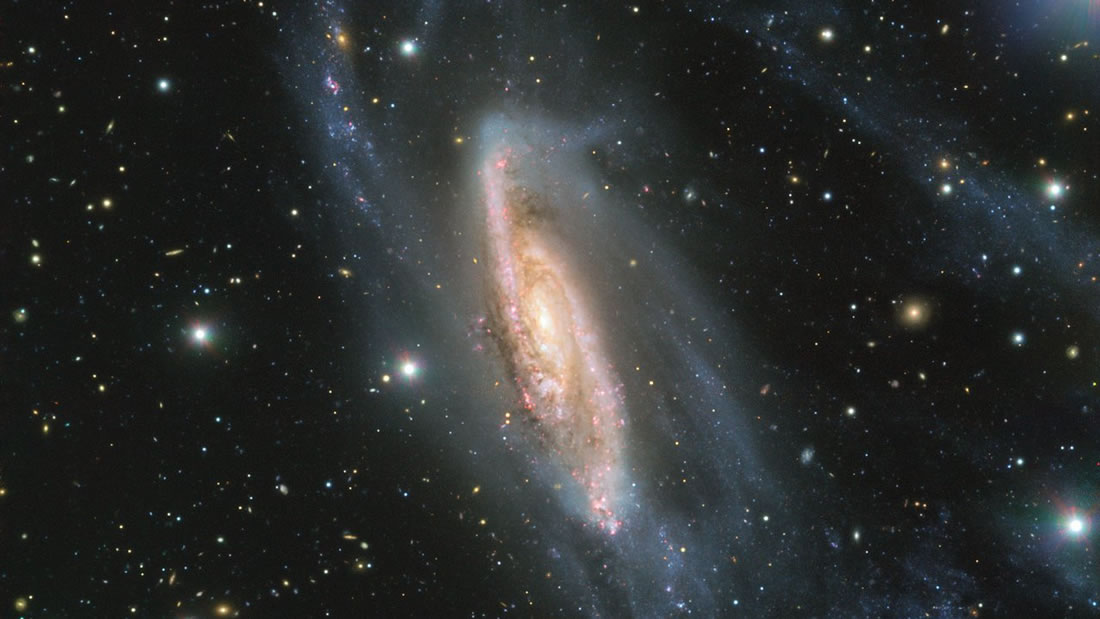 Una joya galáctica: Capturan impresionante imagen de la galaxia espiral NGC 3981