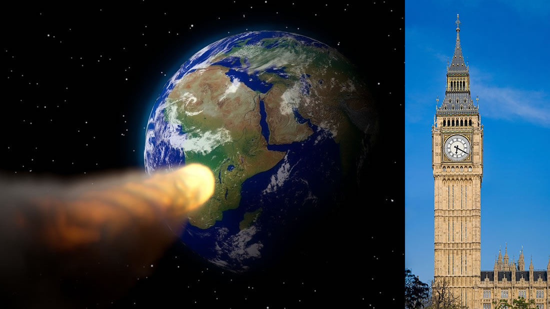 Asteroide más grande que el Big Ben acelera hacia la Tierra a 60.000 kilómetros por hora