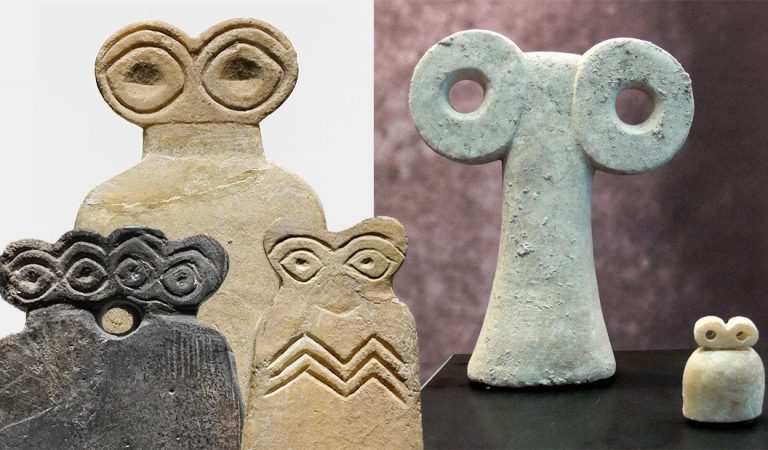 Los Ídolos de los Ojos en Siria: esotéricas estatuillas con apariencia «alienígena» Los Ídolos de los Ojos en Siria: esotéricas estatuillas con apariencia «alienígena»