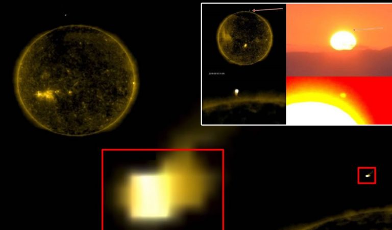 Satélite captura un gigantesco «cubo» ingresando y saliendo del Sol Satélite captura un gigantesco «cubo» ingresando y saliendo del Sol