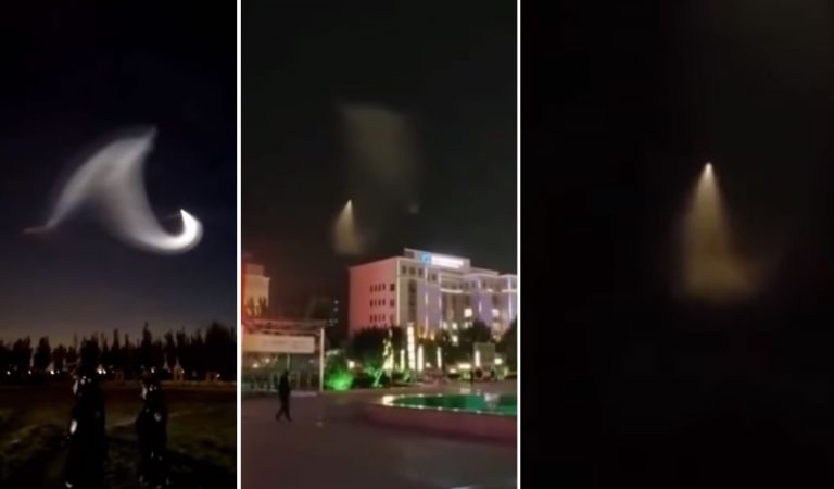 Un misterioso y gigantesco resplandor es visto desde varias regiones de China Un misterioso y gigantesco resplandor es visto desde varias regiones de China
