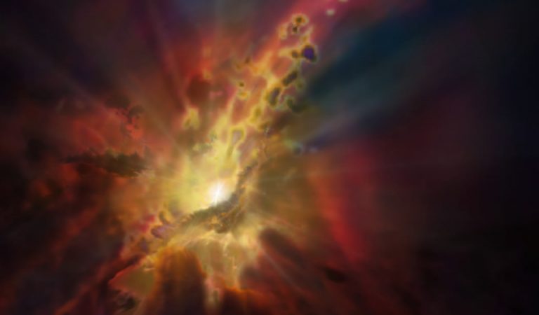 Astrónomos hallan un agujero negro supermasivo que actúa como una fuente gigante Astrónomos hallan un agujero negro supermasivo que actúa como una fuente gigante