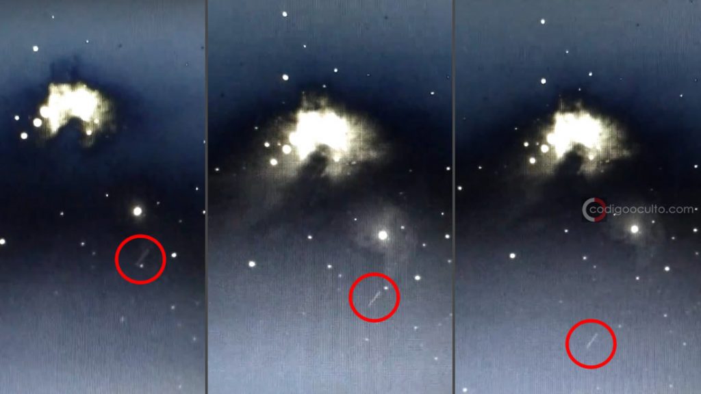 Observador captura OVNI pasando por la Nebulosa de Orión